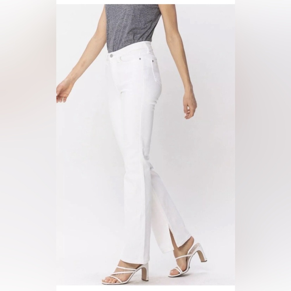 Judy Blue denim!  Bootcut split hem White denim pants! Size 20w!